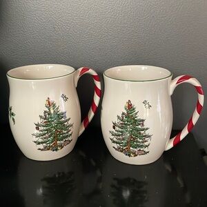 Spode Christmas tree mugs (2)